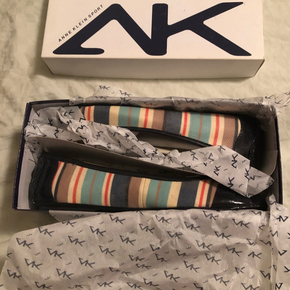 Anne Klein Sport Multi-Color Ballet Flats 11M New!